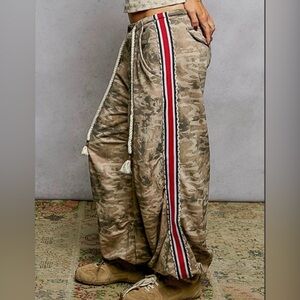 POL Camo Track Stripe Joggers NWOT Size Large